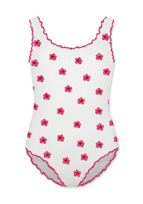Costume con stampa SAINT BARTH | CLIO001 CLIO00636L SEERSUCKER HIBISCUS 01E